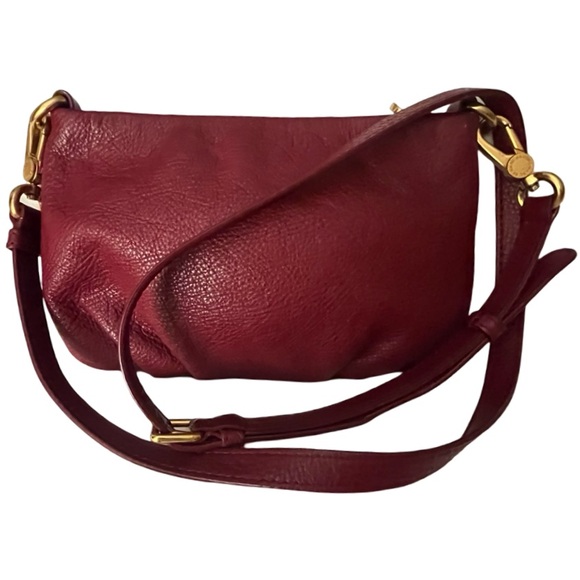 Marc By Marc Jacobs Burgundy Leather Shoulder Bag - Picture 2 of 13